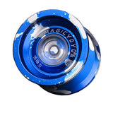 Maxbell MAGICYOYO YOYO Ball Pro k/9 Polished Alloy Yoyos Balls KK Bearing String Trick 1A, 3A, 5A kids Juggling Toy with Strings Blue