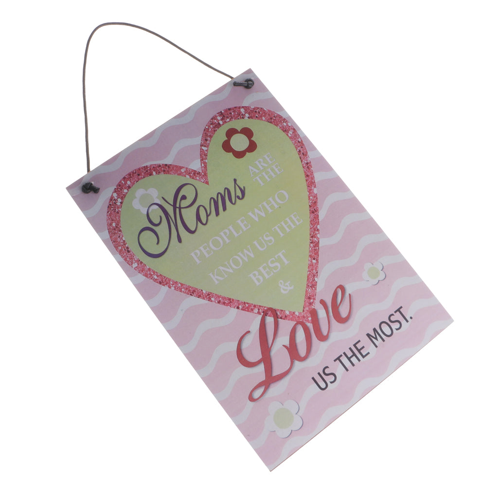 Maxbell Are The People Who Know Us The Best Wooden Hanging Sign Home Wall Door Decoration