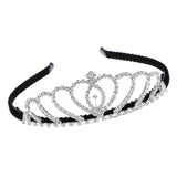 Maxbell Crystal Rhinestone Hair Crown Tiara Headband Bridal Wedding Jewelry Headwear