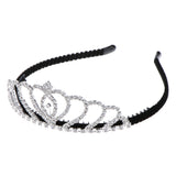 Maxbell Crystal Rhinestone Hair Crown Tiara Headband Bridal Wedding Jewelry Headwear