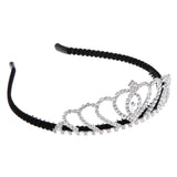 Maxbell Crystal Rhinestone Hair Crown Tiara Headband Bridal Wedding Jewelry Headwear