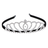 Maxbell Crystal Rhinestone Hair Crown Tiara Headband Bridal Wedding Jewelry Headwear