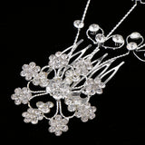 Maxbell Shiny Crystal Hair Vine Style Hair Comb Wedding Bridal Party Prom Headpiece