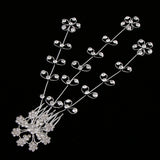 Maxbell Shiny Crystal Hair Vine Style Hair Comb Wedding Bridal Party Prom Headpiece