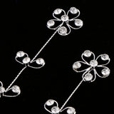 Maxbell Shiny Crystal Hair Vine Style Hair Comb Wedding Bridal Party Prom Headpiece