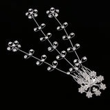 Maxbell Shiny Crystal Hair Vine Style Hair Comb Wedding Bridal Party Prom Headpiece
