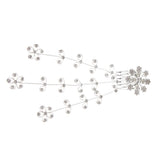 Maxbell Shiny Crystal Hair Vine Style Hair Comb Wedding Bridal Party Prom Headpiece