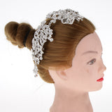 Maxbell Bridal Wedding Flower Crystal Rhinestone Hair Comb Headpiece Wedding Jewelry