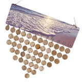 Maxbell Sea Wave Calendar Birthday Planner Board Wood Reminder Hanging Plaque Gifts