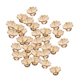 Maxbell Pack of 50 Vintage Alloy Metal Rose Flower Charms Jewelry Findings Hat DIY Craft