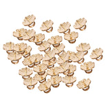 Maxbell Pack of 50 Vintage Alloy Metal Rose Flower Charms Jewelry Findings Hat DIY Craft