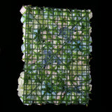 Maxbell Artificial Rose Hydrangea Flower Wall Panels Backdrop Blue
