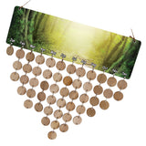 Maxbell Forest Printed Reminder Calendar Wooden Plaque Wedding Birthday Party Sign