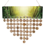 Maxbell Forest Printed Reminder Calendar Wooden Plaque Wedding Birthday Party Sign
