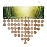Maxbell Forest Printed Reminder Calendar Wooden Plaque Wedding Birthday Party Sign