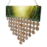 Maxbell Forest Printed Reminder Calendar Wooden Plaque Wedding Birthday Party Sign