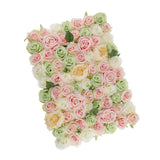 Maxbell Artificial Rose Hydrangea Flower Wall Panels Backdrop Green