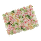 Maxbell Artificial Rose Hydrangea Flower Wall Panels Backdrop Green