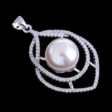 Maxbell Chic Crystal Pearl Wedding Necklace Pendant Fashion Jewelry Bridal Accessory