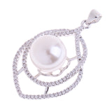 Maxbell Chic Crystal Pearl Wedding Necklace Pendant Fashion Jewelry Bridal Accessory