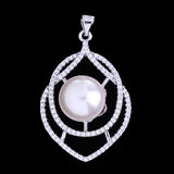 Maxbell Chic Crystal Pearl Wedding Necklace Pendant Fashion Jewelry Bridal Accessory