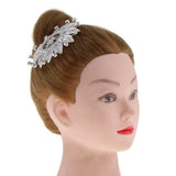 Maxbell Shiny Crystal Flower Hair Comb Wedding Bride Hair Clip Party Prom Headpiece