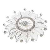 Maxbell Shiny Crystal Flower Hair Comb Wedding Bride Hair Clip Party Prom Headpiece