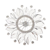 Maxbell Shiny Crystal Flower Hair Comb Wedding Bride Hair Clip Party Prom Headpiece