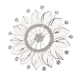 Maxbell Shiny Crystal Flower Hair Comb Wedding Bride Hair Clip Party Prom Headpiece