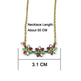 Maxbell Crystal Necklace Earrings Pendant Necklace Women's Jewelry Accessory Girls Gifts