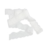 Maxbell Romantic 10 Yards Narrow White Lace Edge Trim Wedding Clothing Decor DIY Craft 3.5cm