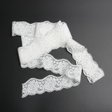 Maxbell Romantic 10 Yards Narrow White Lace Edge Trim Wedding Clothing Decor DIY Craft 3.5cm