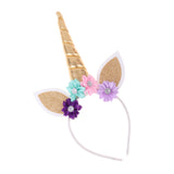 Maxbell Kids Girls Glitter Unicorn Horn Daisy Headband Party Cosplay Accessories