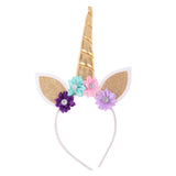 Maxbell Kids Girls Glitter Unicorn Horn Daisy Headband Party Cosplay Accessories