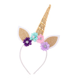 Maxbell Kids Girls Glitter Unicorn Horn Daisy Headband Party Cosplay Accessories