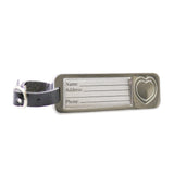 Maxbell Silver Metal Love Heart Luggage Tag Wedding Bomboniere Party Gift Favors