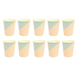 Maxbell Pieces of 10 Stripe Triangle Birthday Party Baby Shower Serveware Paper Beverage Cups