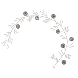 Maxbell Shiny Rhinestone Hair Vine Headband Wedding Bridal Party Prom Hair Accessory