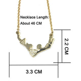 Maxbell Crystal Necklace Earrings Pendant Necklace Female Jewelry Accessory Lover Gifts