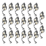 Maxbell 20pcs Tulip Flower Wedding Crystal Headpiece DIY Hair Jewelry Accessories