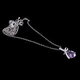 Maxbell Crystal Rhinestone Tear Drop Pendant Necklace Wedding Bridal Charm Jewelry