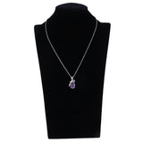 Maxbell Crystal Rhinestone Tear Drop Pendant Necklace Wedding Bridal Charm Jewelry