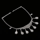 Maxbell Elegant Bridal Crystal Waterdrop Sequin Tassel Forhead Headpiece Jewelry