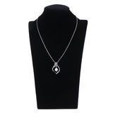 Maxbell Fashion Leaf Style Crystal Pearl Necklace Pendant Wedding Bride Jewelry Gift