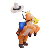 Maxbell Funny Inflatable Horse Rider Costume Outfit Kids Children Fancy Dress 35cm