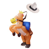 Maxbell Funny Inflatable Horse Rider Costume Outfit Kids Children Fancy Dress 35cm