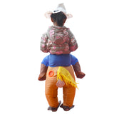 Maxbell Funny Inflatable Horse Rider Costume Outfit Kids Children Fancy Dress 35cm