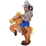 Maxbell Funny Inflatable Horse Rider Costume Outfit Kids Children Fancy Dress 35cm