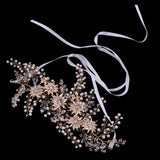 Maxbell Rhinestone Pearl Headband Wedding Bridal Tiara Hair Band Head Piece Gift