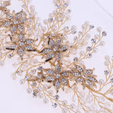 Maxbell Rhinestone Pearl Headband Wedding Bridal Tiara Hair Band Head Piece Gift